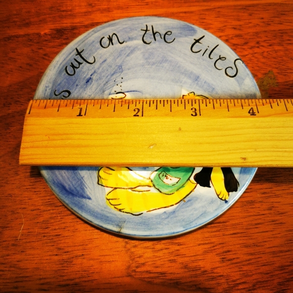 Beth for Whittard of Chelsea Hand-painted Stoneware Coaster Cats Out On The Tile - Picture 13 of 13